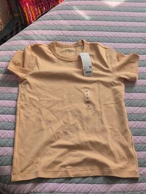 Uniqlo U Crew Neck T-Shirt in 21 Light Orange